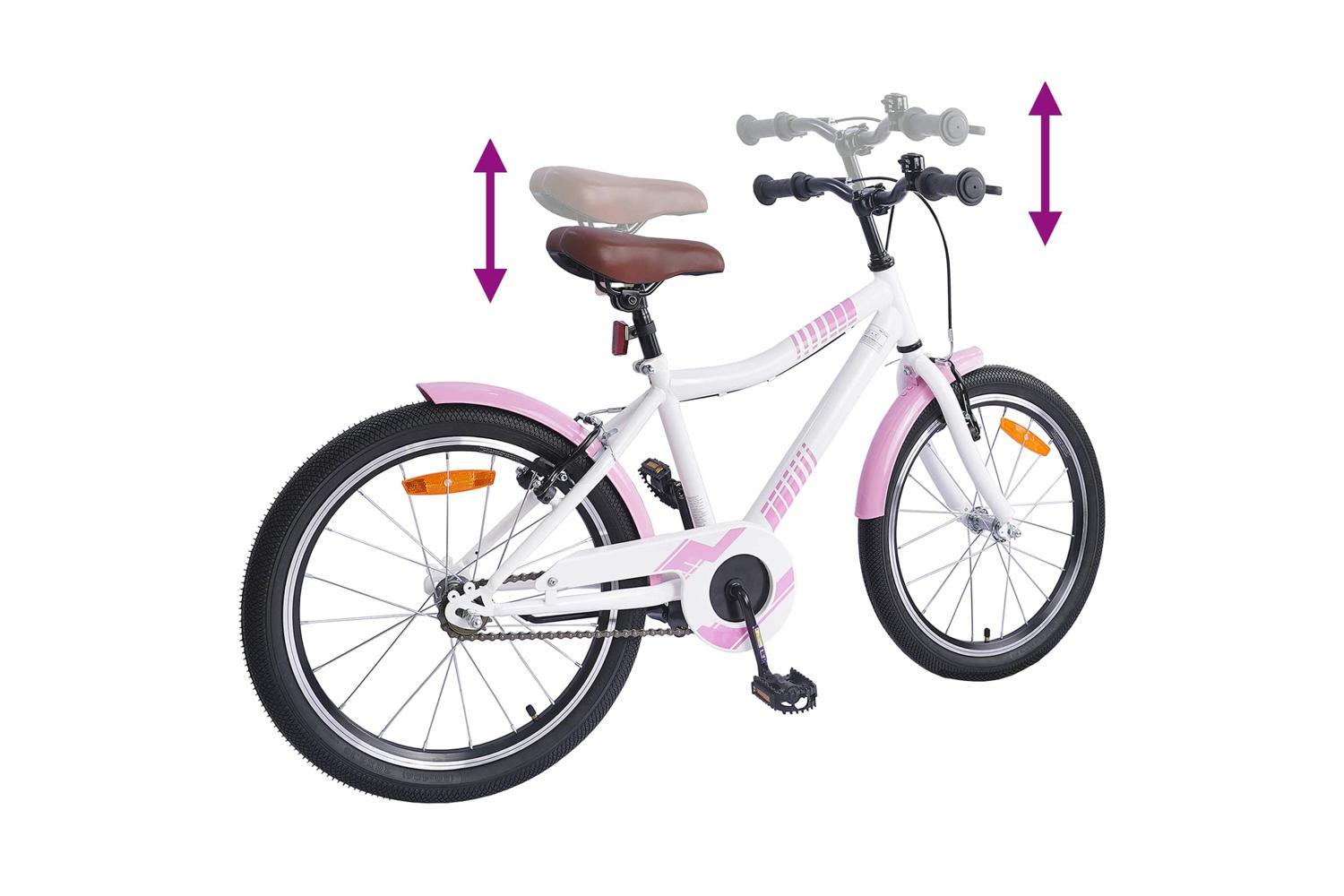 Vidaxl Kids Bike 20'' For 6-11 Years Old Light Pink-7