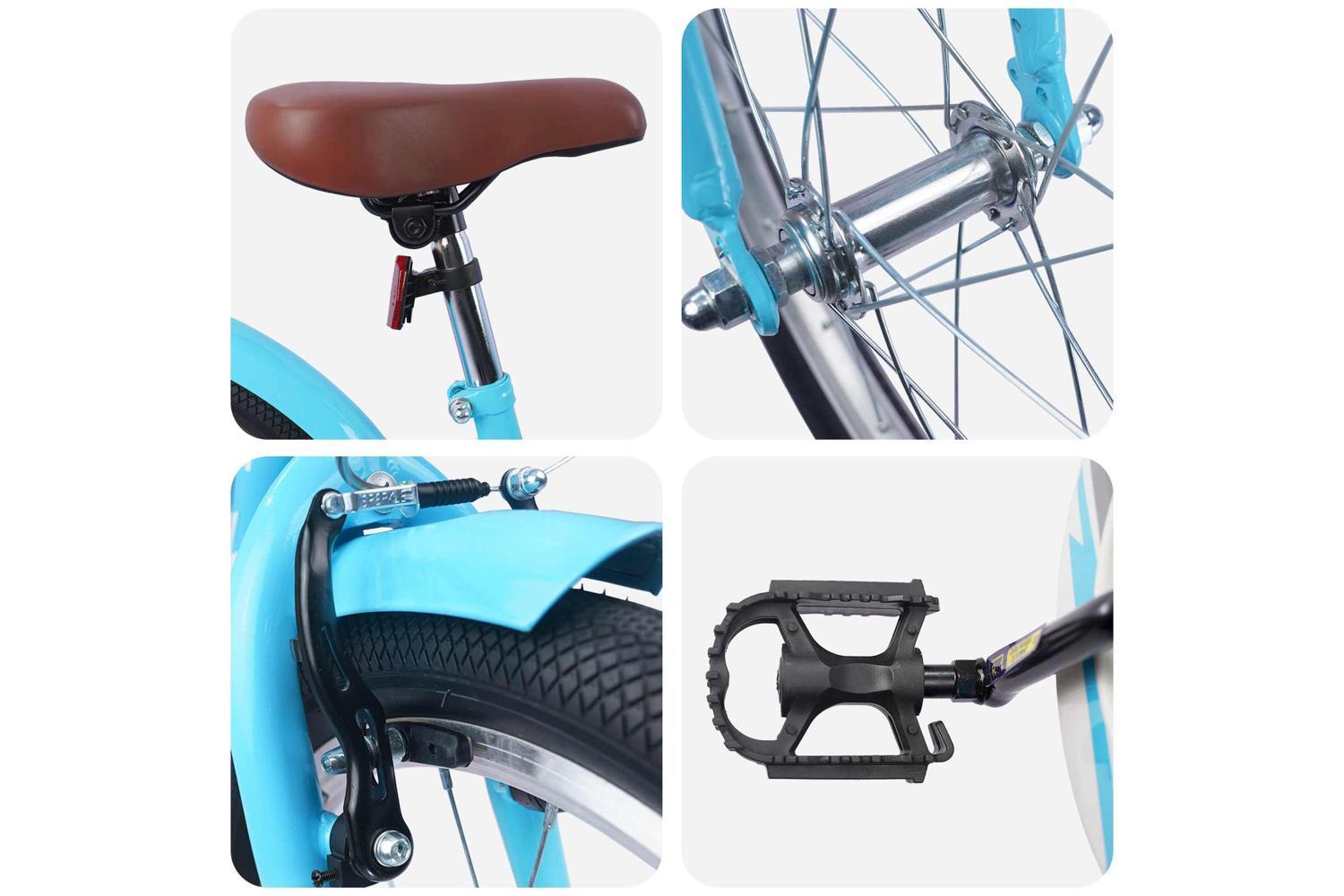 Vidaxl Kids Bike 20'' For 6-11 Years Old Light Blue-4