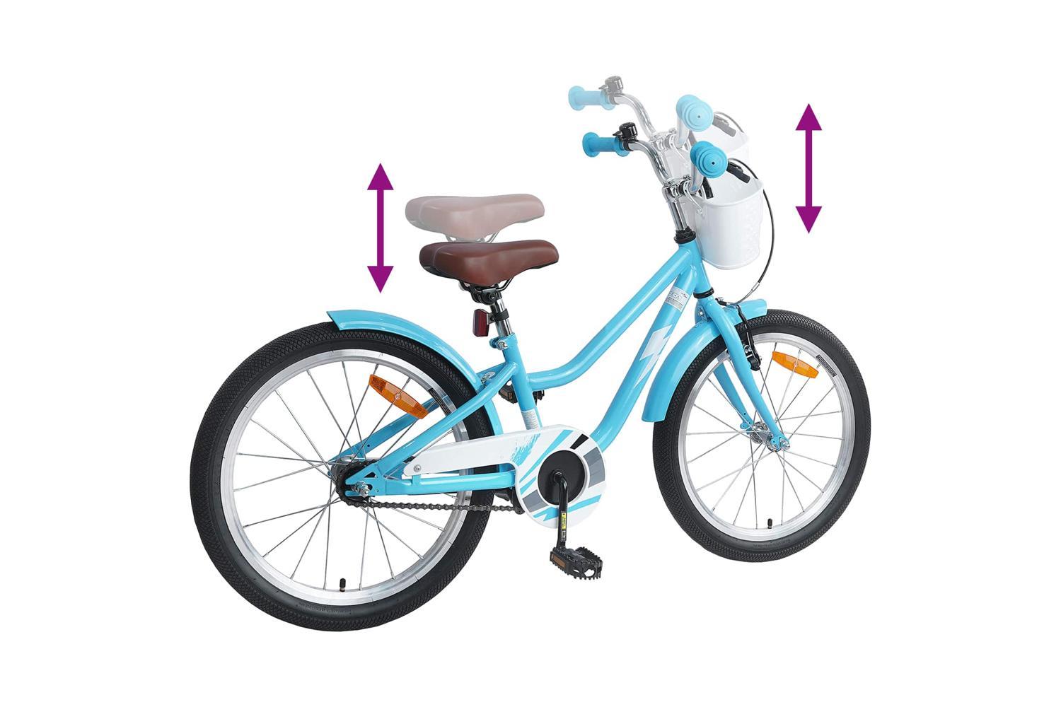 Vidaxl Kids Bike 20'' For 6-11 Years Old Light Blue-7