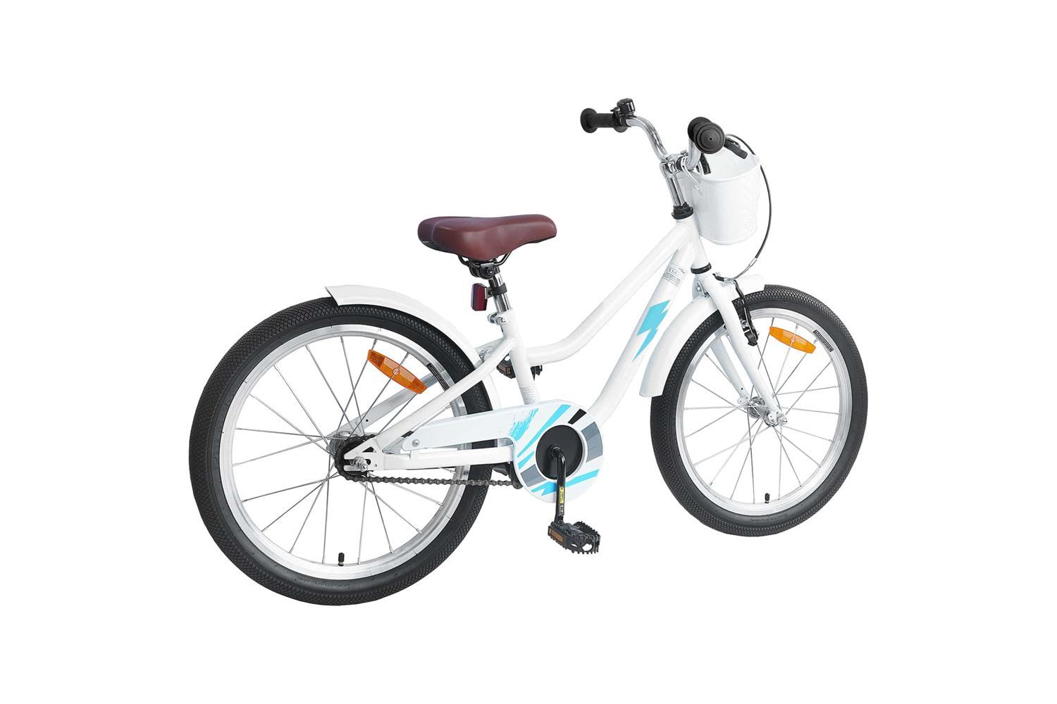 Vidaxl Kids Bike 20'' For 6-11 Years Old White-3