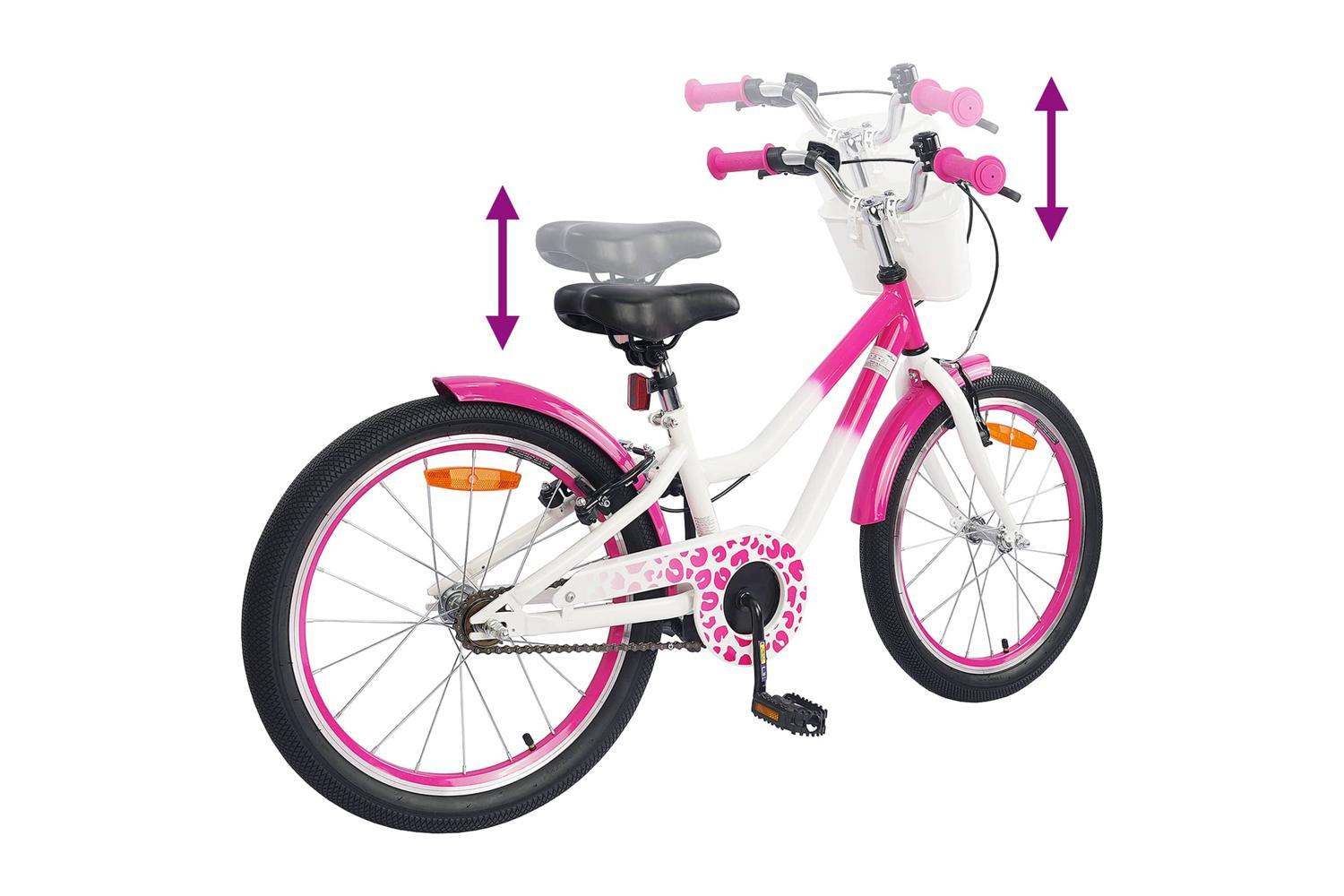 Vidaxl Kids Bike 20'' For 6-11 Years Old Dark Pink-7