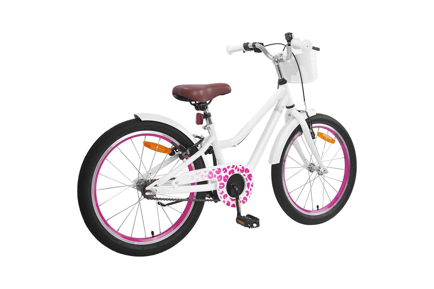 Vidaxl Kids Bike 20'' For 6-11 Years Old White-3