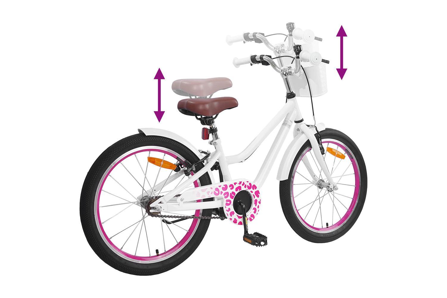 Vidaxl Kids Bike 20'' For 6-11 Years Old White-7