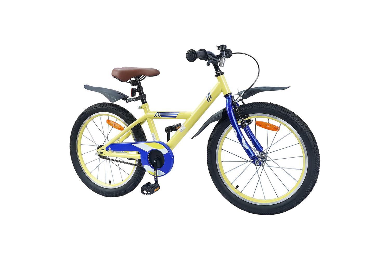 Vidaxl Kids Bike 20'' For 6-11 Years Old Yellow-2