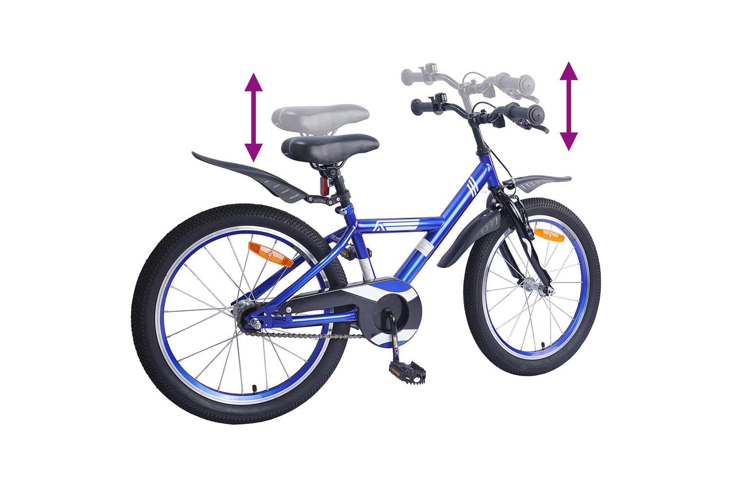 Vidaxl Kids Bike 20'' For 6-11 Years Old Dark Blue-7