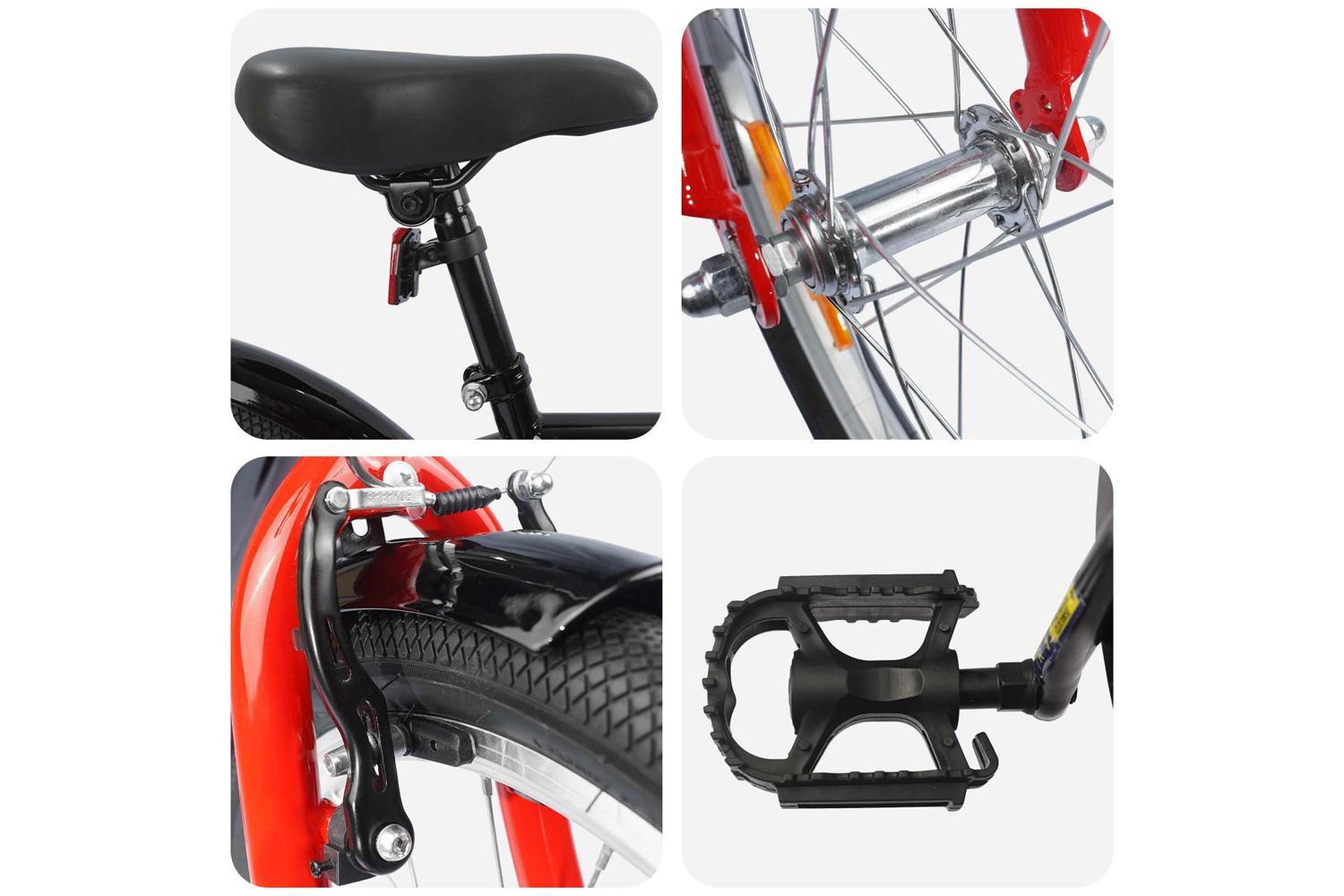 Vidaxl Kids Bike 20'' For 6-11 Years Old Black-4