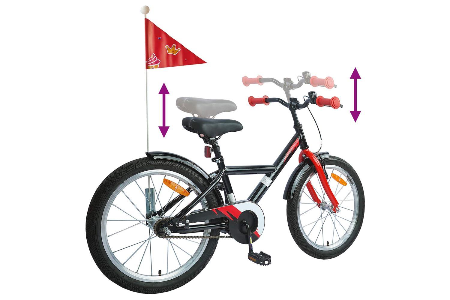 Vidaxl Kids Bike 20'' For 6-11 Years Old Black-7