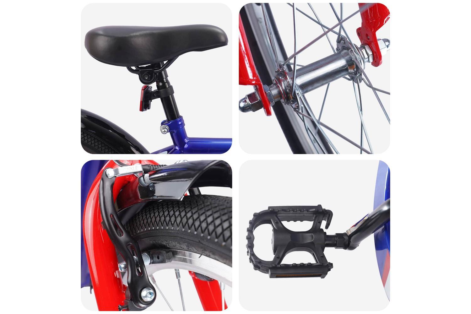 Vidaxl Kids Bike 20'' For 6-11 Years Old Dark Blue-4