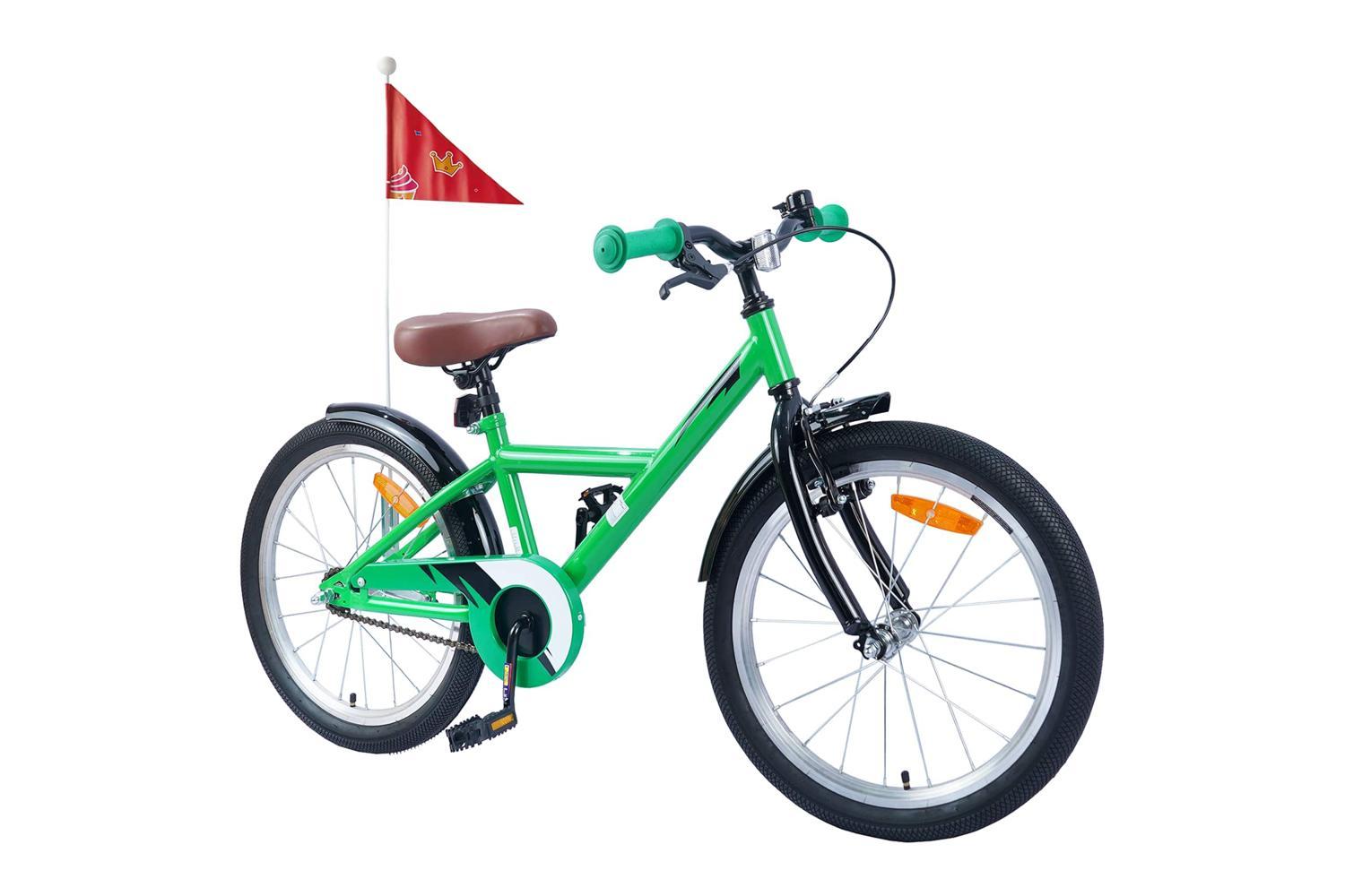 Vidaxl Kids Bike 20'' For 6-11 Years Old Green-2