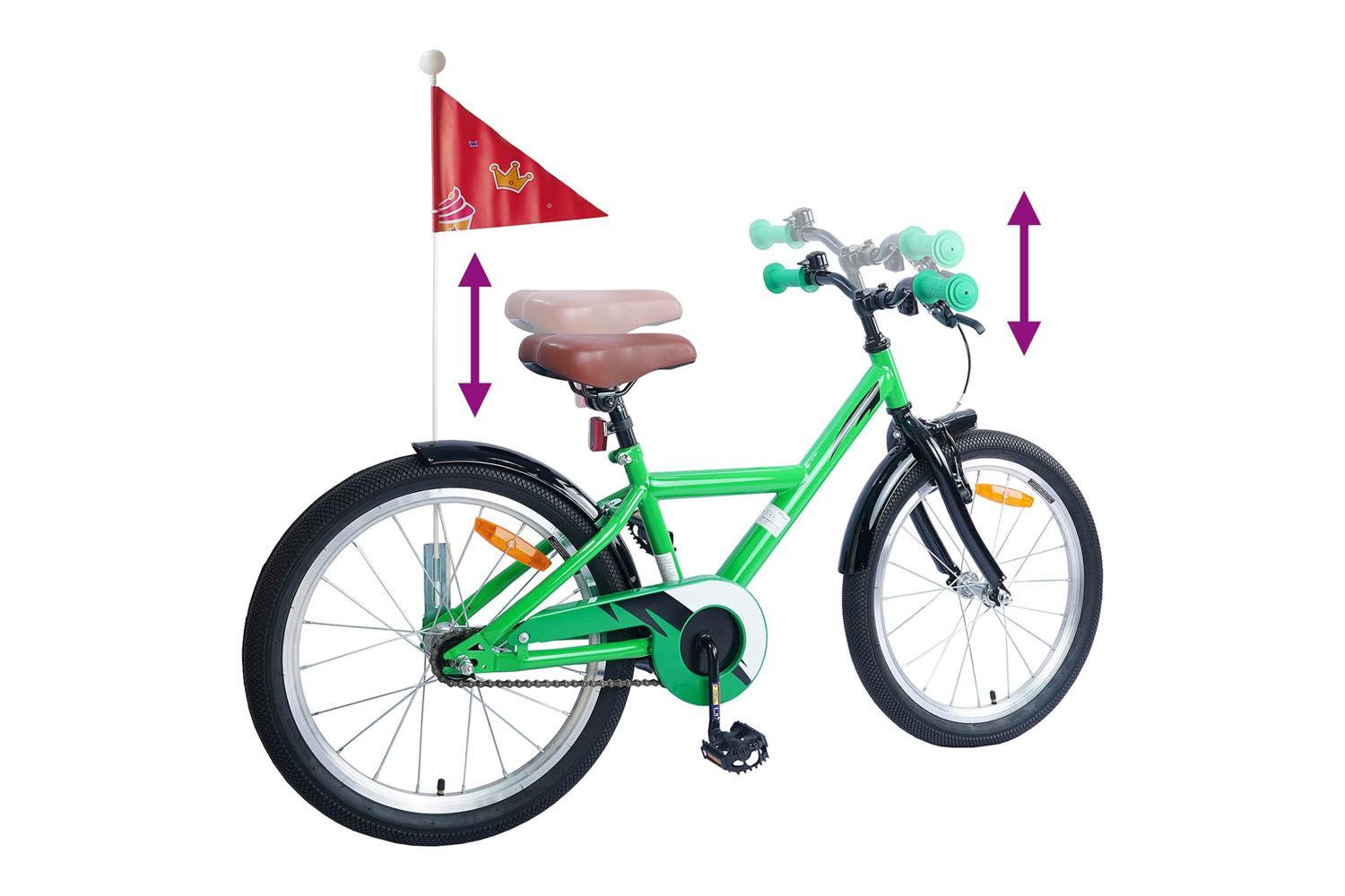 Vidaxl Kids Bike 20'' For 6-11 Years Old Green-7