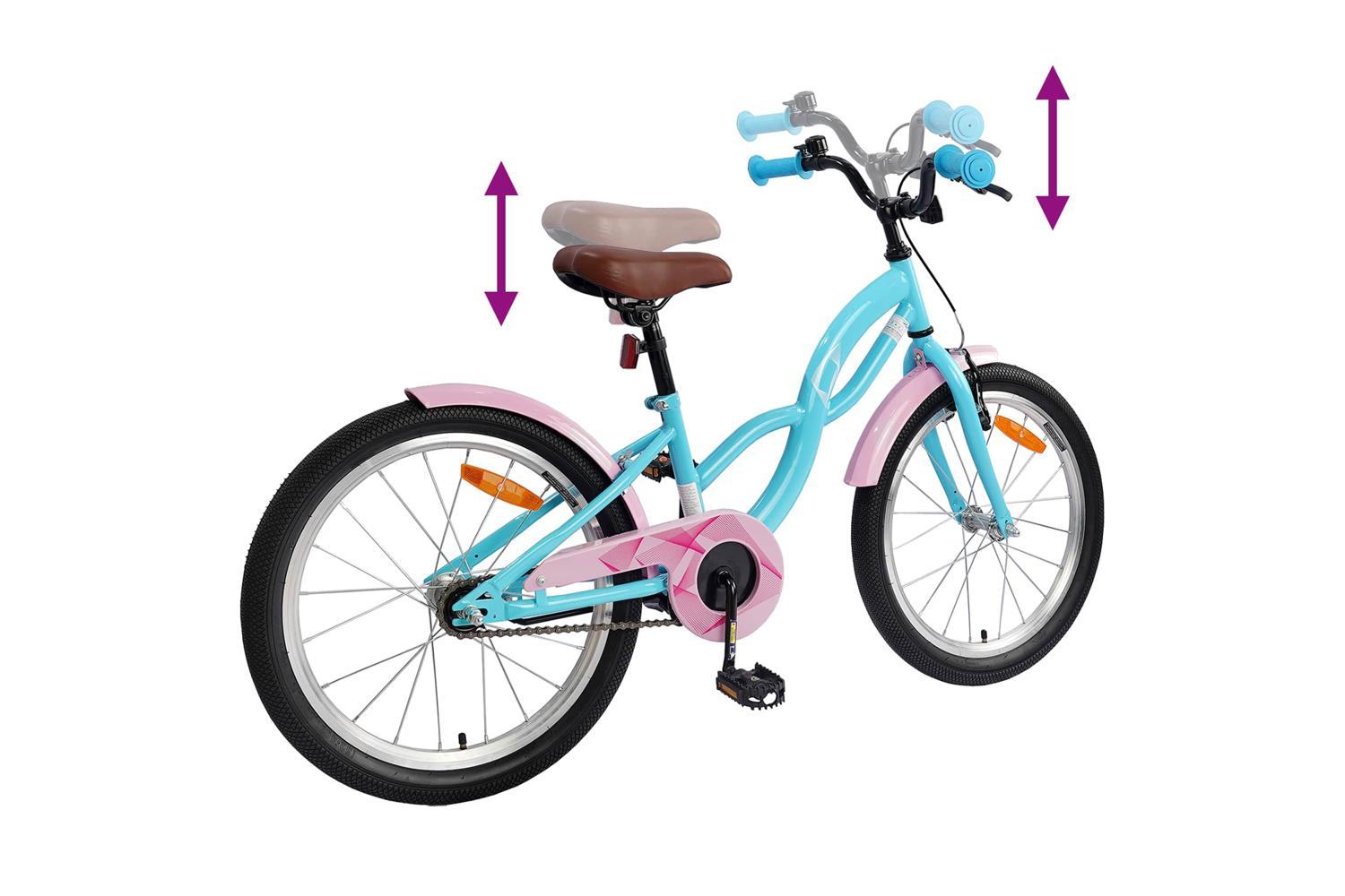 Vidaxl Kids Bike 20'' For 6-11 Years Old Light Blue-7