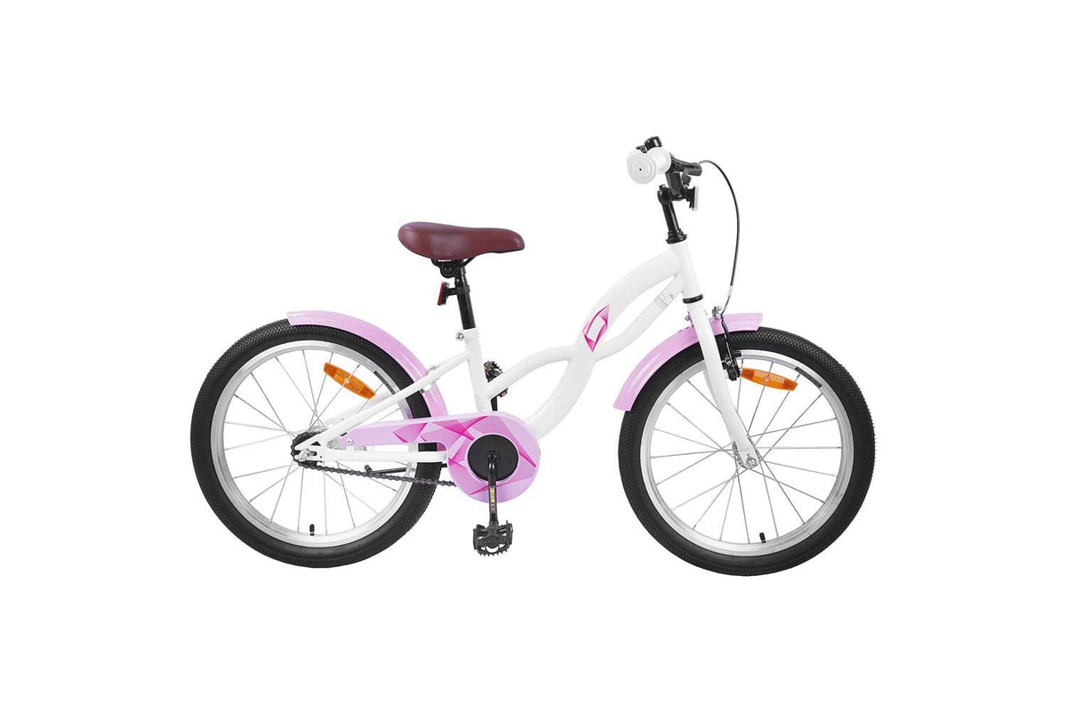 Vidaxl Kids Bike 20'' For 6-11 Years Old White