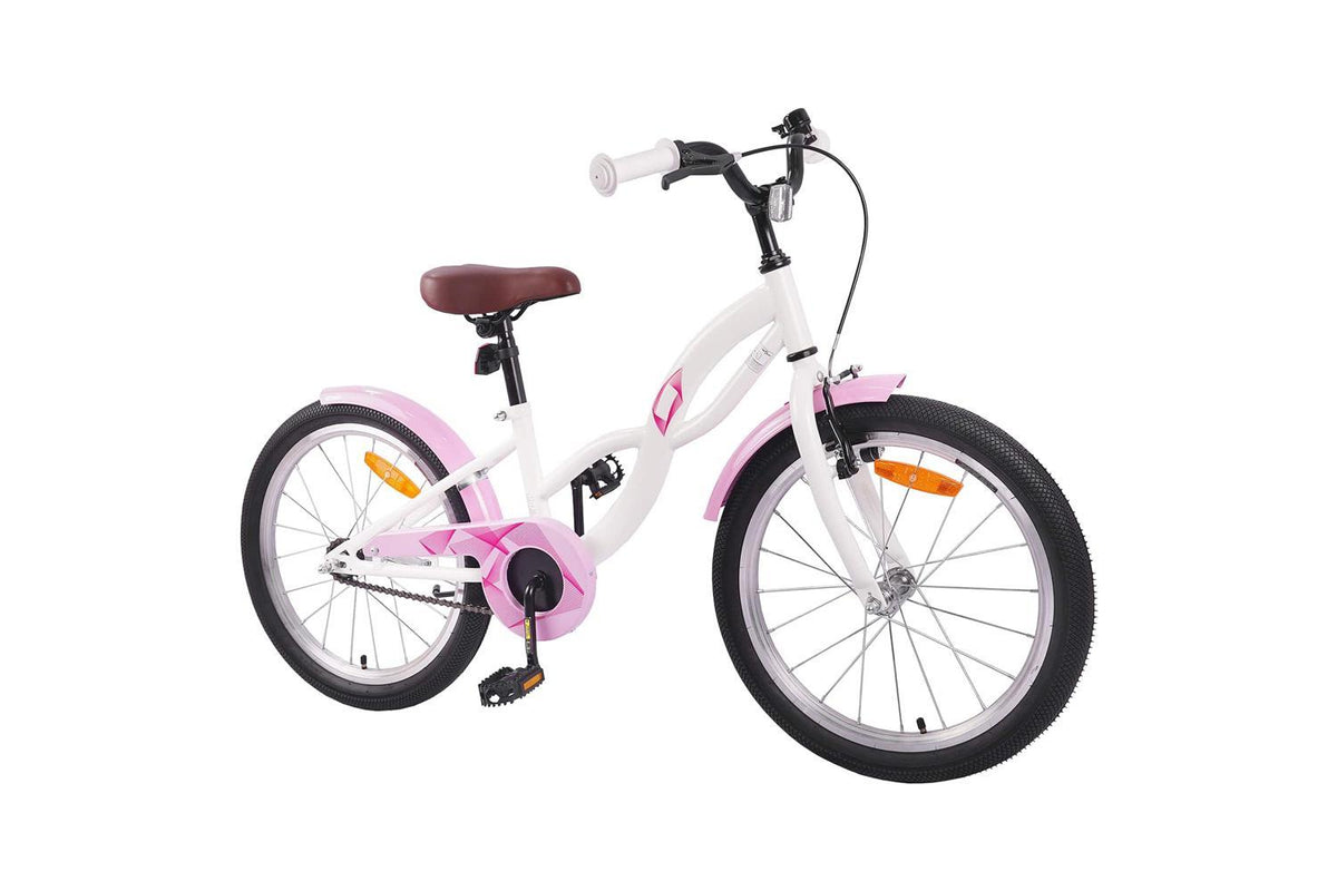 Vidaxl Kids Bike 20'' For 6-11 Years Old White-2
