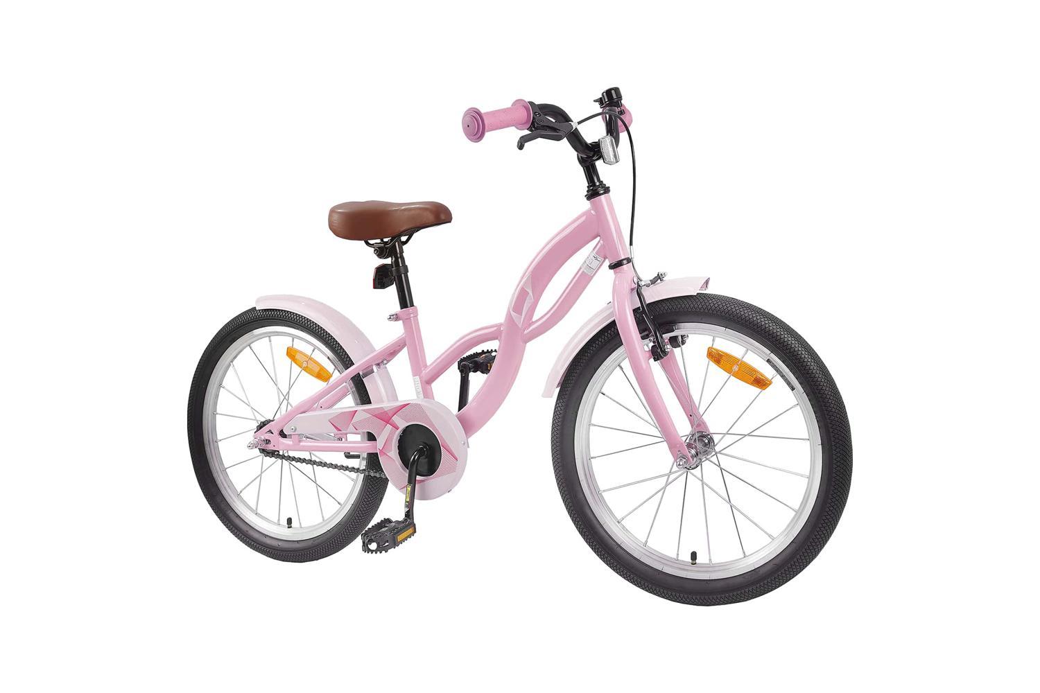 Vidaxl Kids Bike 20'' For 6-11 Years Old Light Pink-2