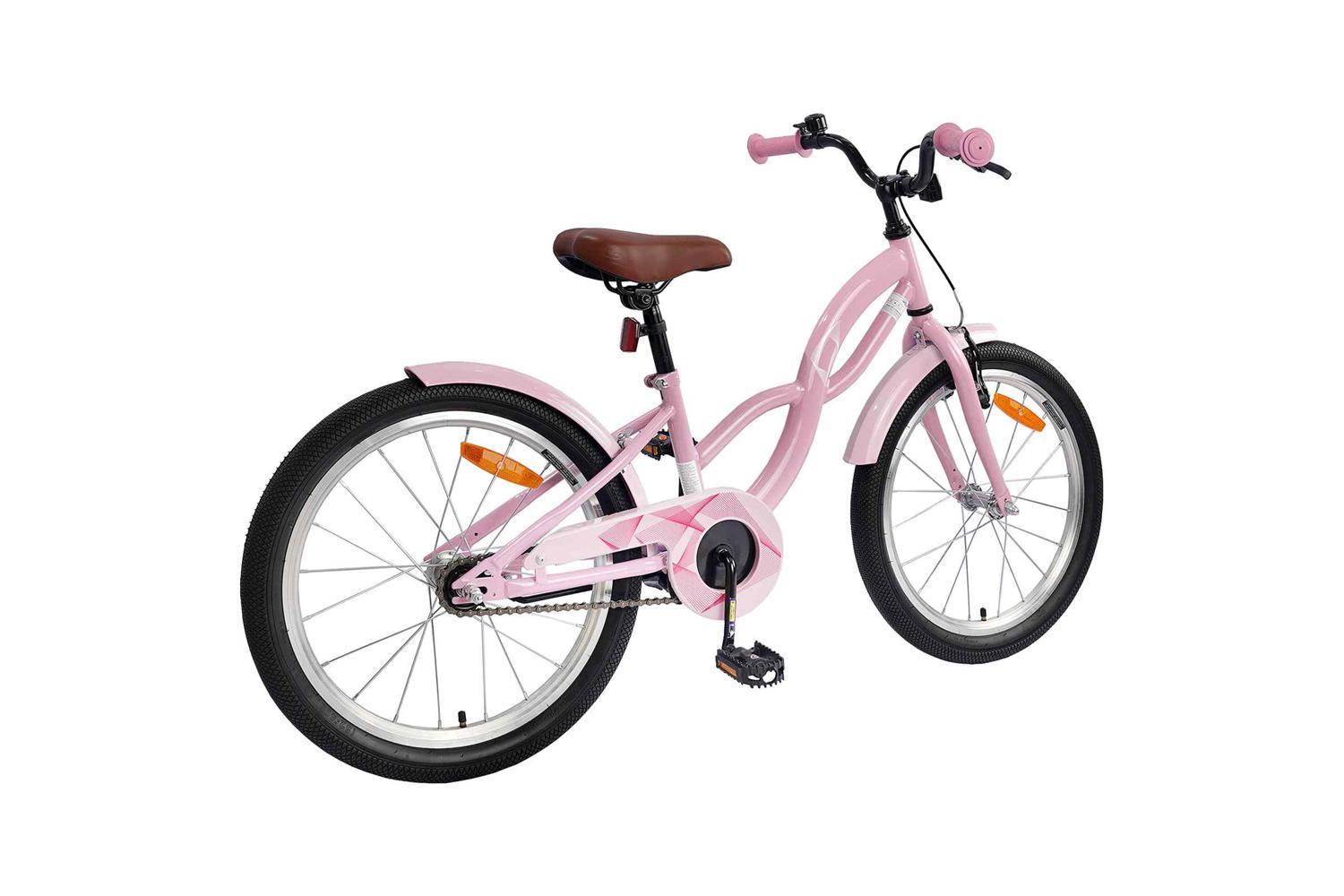 Vidaxl Kids Bike 20'' For 6-11 Years Old Light Pink-3