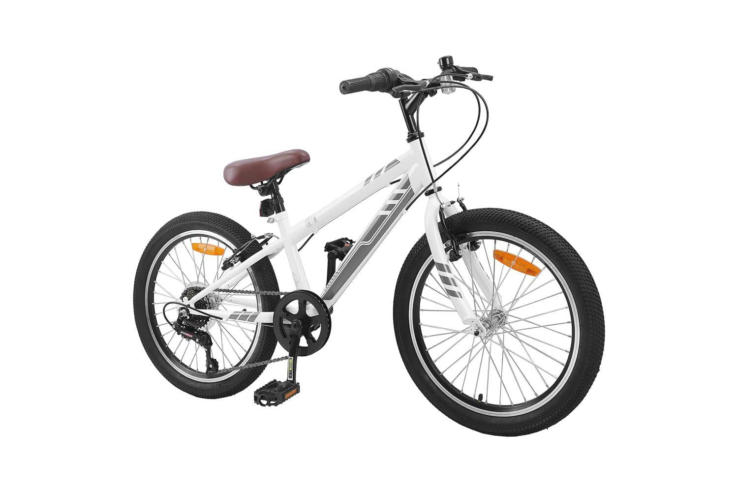Vidaxl Mountain Bike 20'' 6-speed For 5-8 Years Old White-2