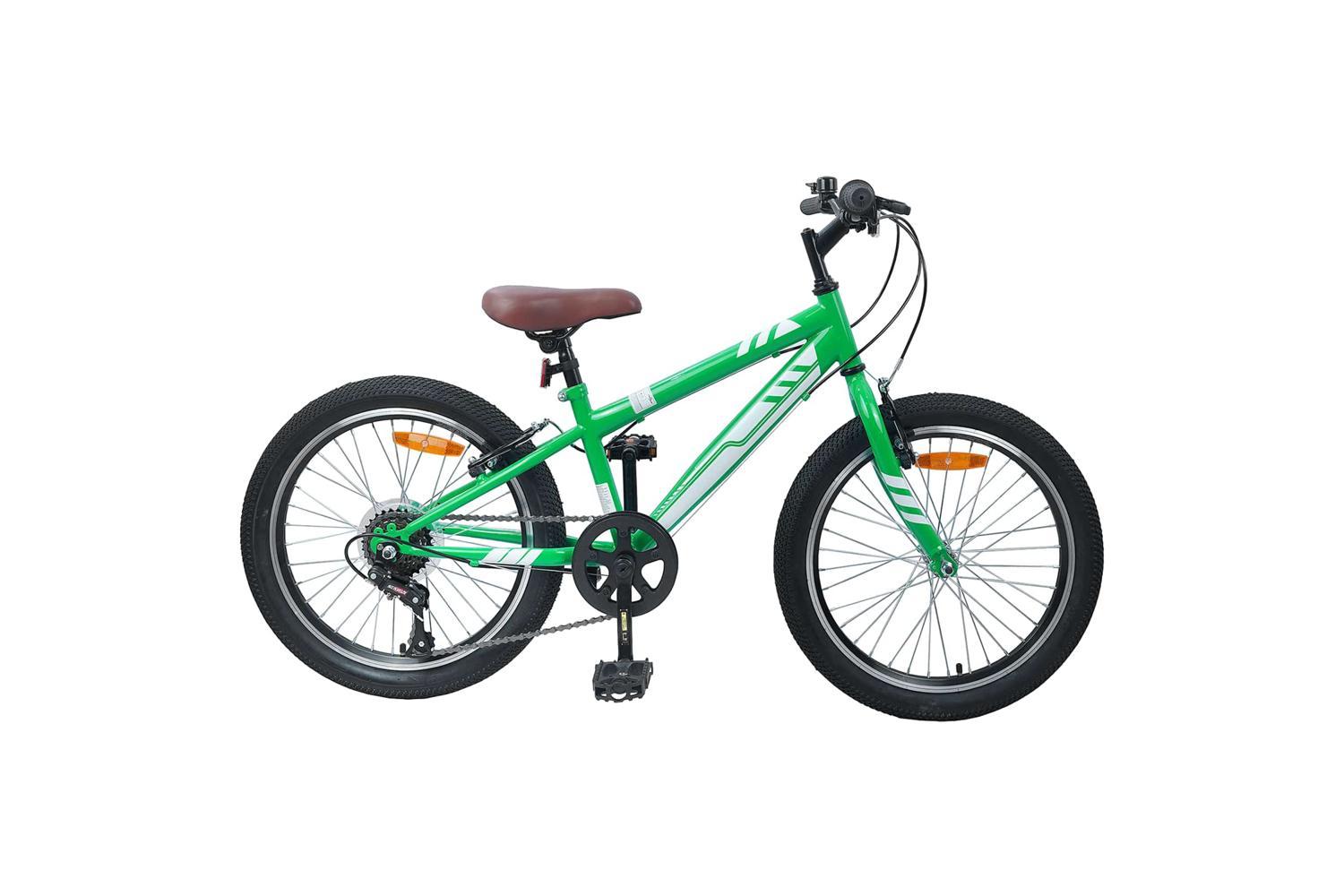 Vidaxl Mountain Bike 24'' 6-speed For 8-12 Years Old Green