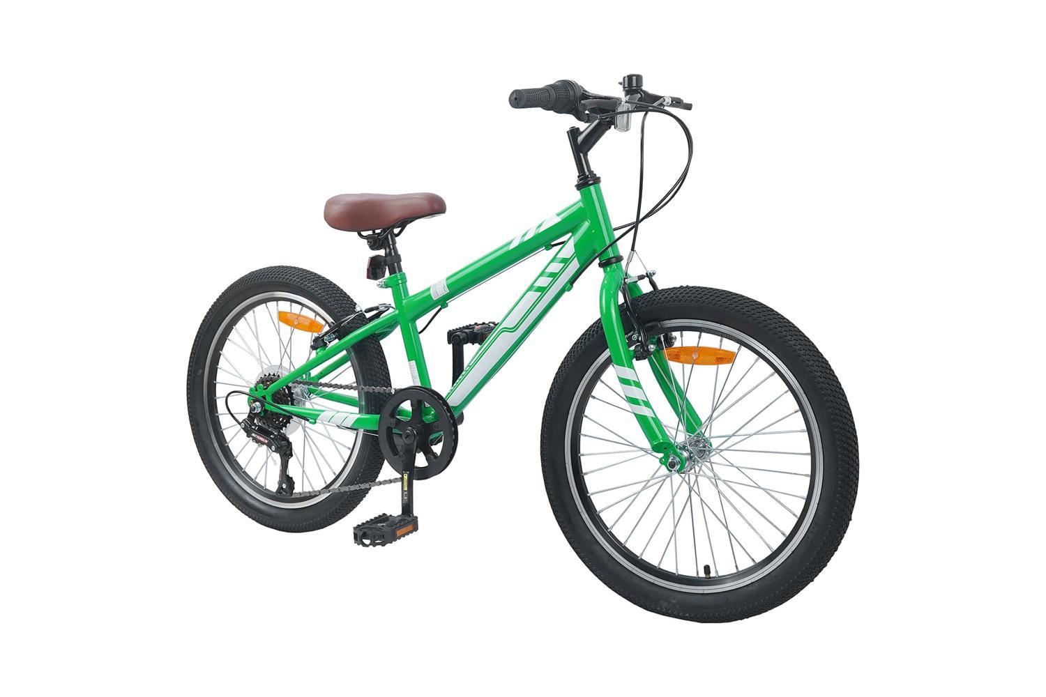 Vidaxl Mountain Bike 24'' 6-speed For 8-12 Years Old Green-2
