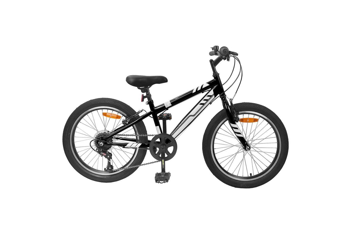 Vidaxl Mountain Bike 20'' 6-speed For 5-8 Years Old Black