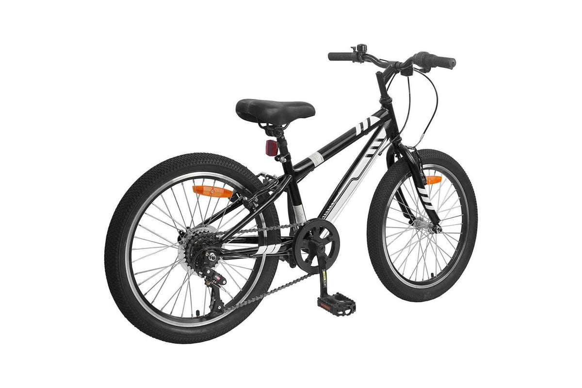 Vidaxl Mountain Bike 20'' 6-speed For 5-8 Years Old Black-3