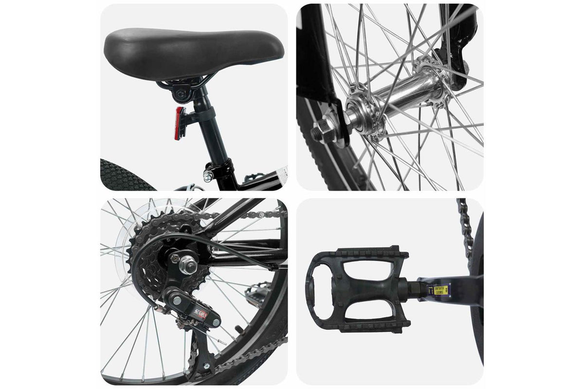 Vidaxl Mountain Bike 20'' 6-speed For 5-8 Years Old Black-4
