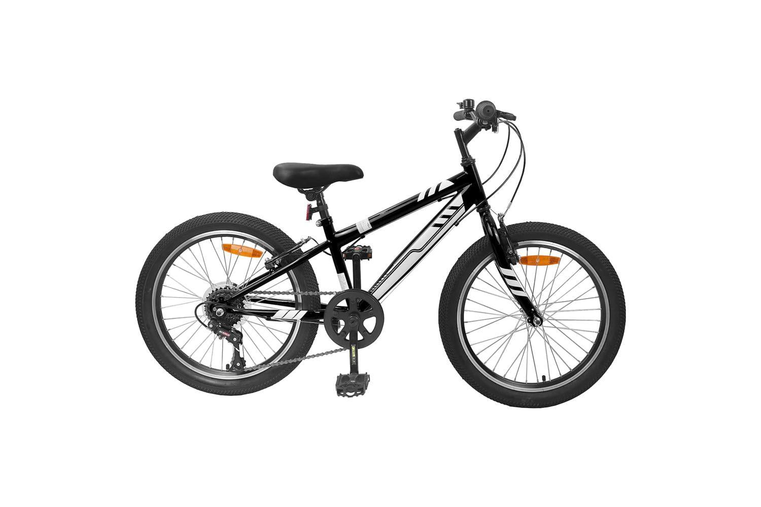 Vidaxl Mountain Bike 24'' 6-speed For 8-12 Years Old Black