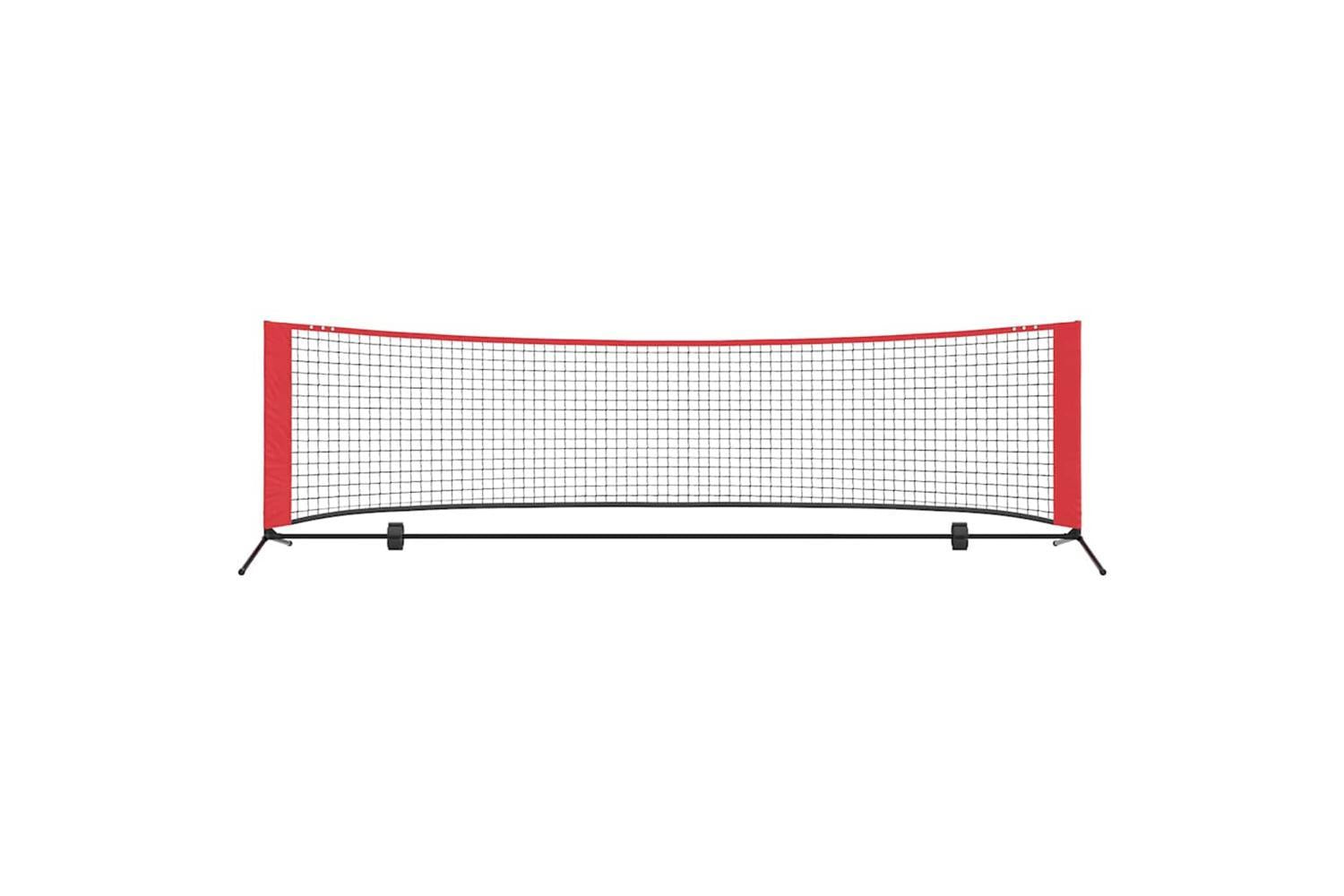 Vidaxl Tennis Net Folding Black And Red 301 X 90.5 X 87 Cm Polyester-4
