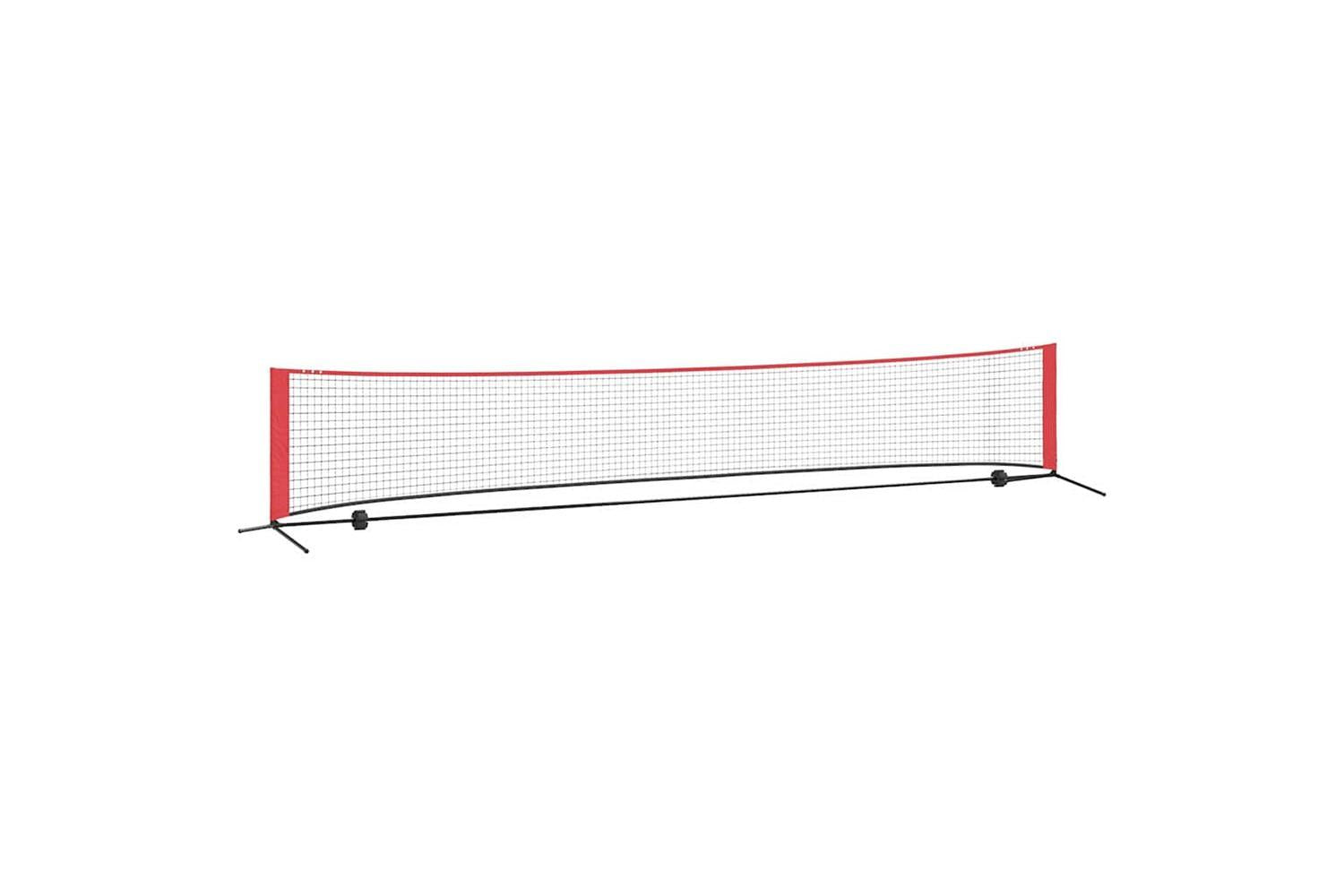 Vidaxl Tennis Net Folding Black And Red 494.5 X 90 X 87 Cm Polyester-2