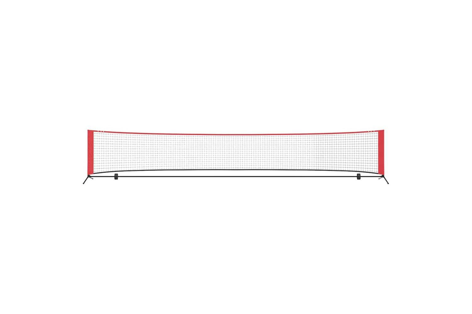 Vidaxl Tennis Net Folding Black And Red 494.5 X 90 X 87 Cm Polyester-4