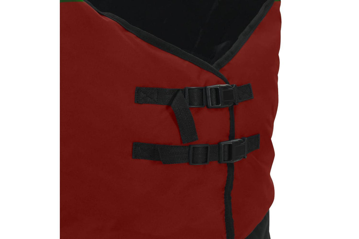Vidaxl Horse Blanket Bordeaux And Black 95 Cm Polyester-8