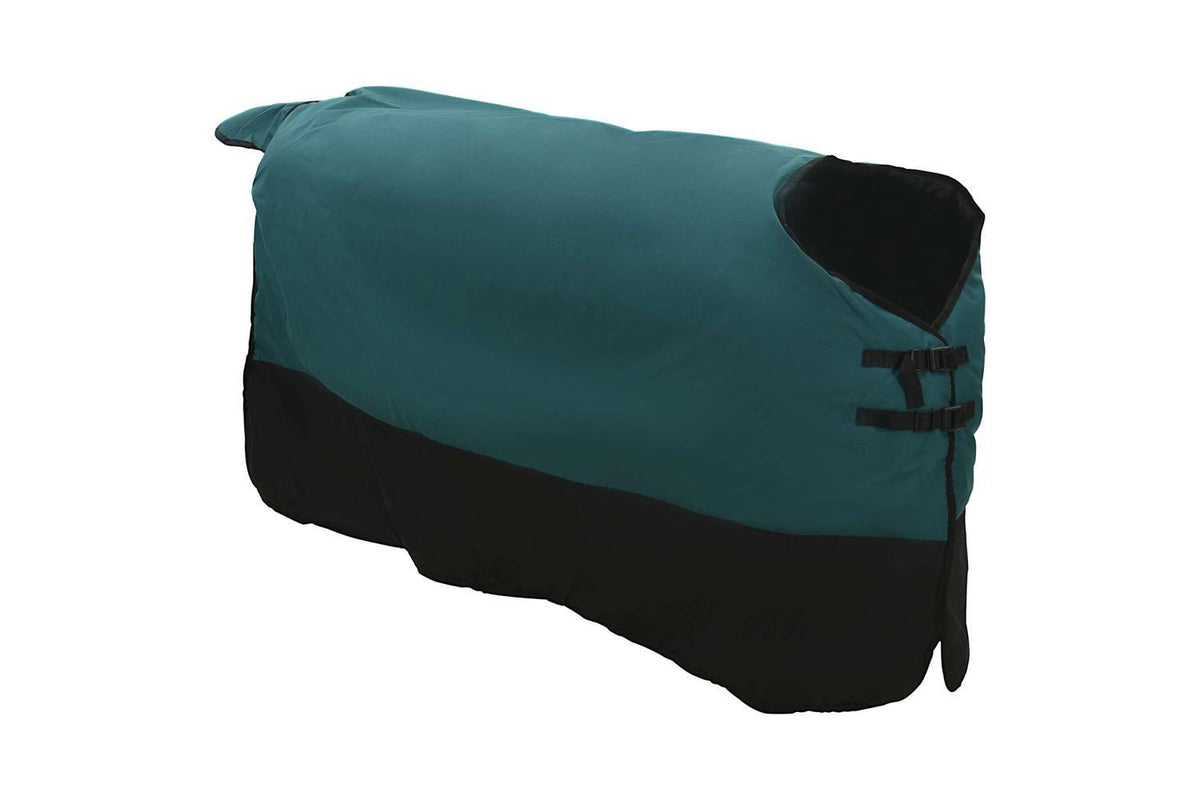 Vidaxl Horse Blanket Dark Green And Black 125 Cm Polyester-3