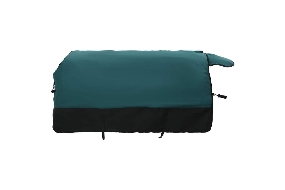 Vidaxl Horse Blanket Dark Green And Black 125 Cm Polyester-4