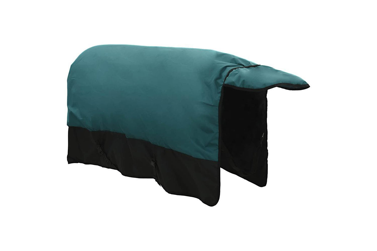 Vidaxl Horse Blanket Dark Green And Black 125 Cm Polyester-5