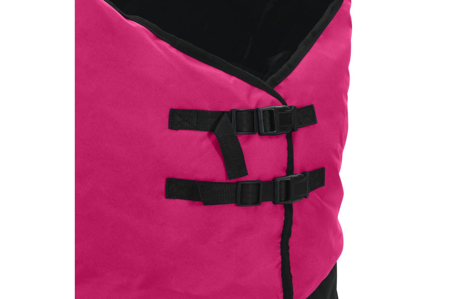 Vidaxl Horse Blanket Pink And Black 125 Cm Polyester-7