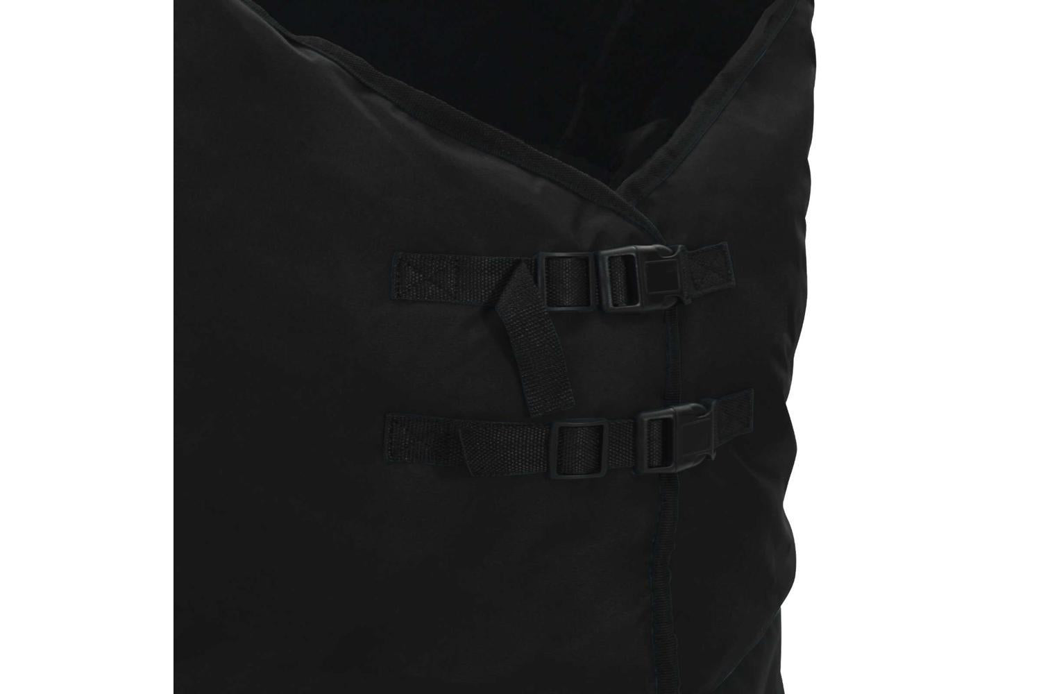 Vidaxl Horse Blanket Full Black 125 Cm Polyester-7