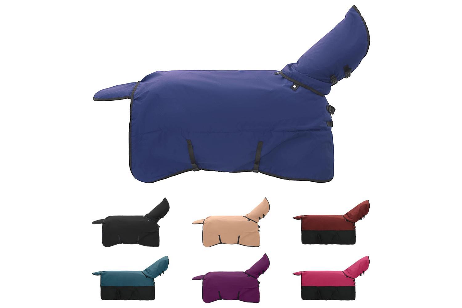 Vidaxl Horse Blanket Full Navy Blue 155 Cm Polyester-2