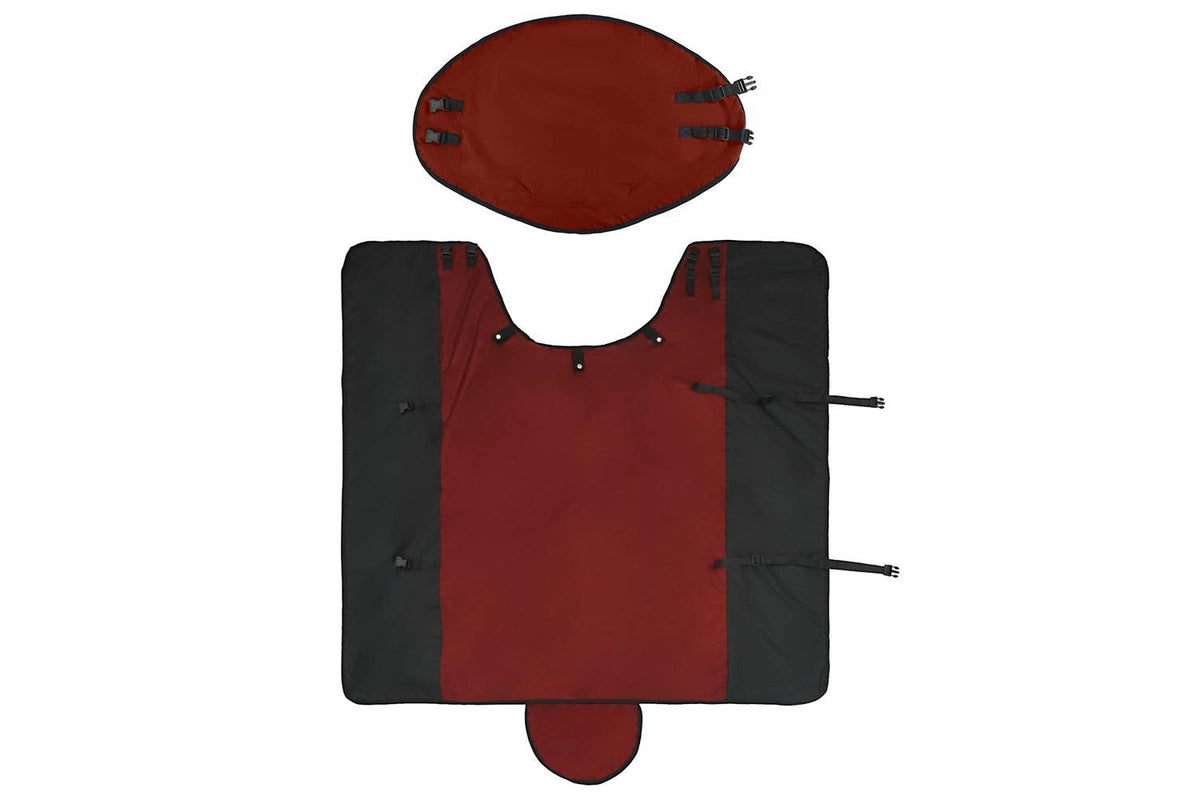 Vidaxl Horse Blanket Bordeaux And Black 95 Cm Polyester-6