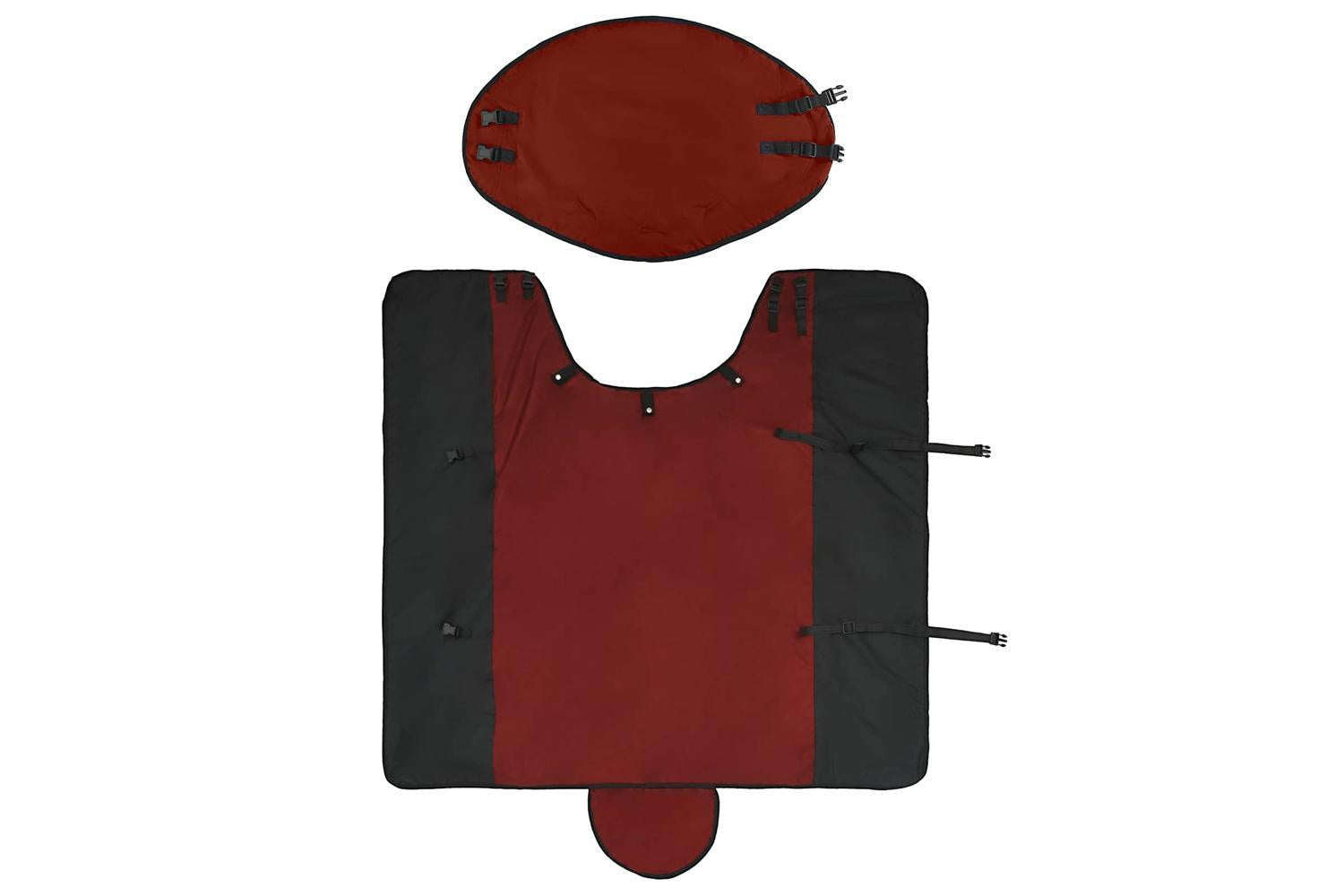 Vidaxl Horse Blanket Bordeaux And Black 125 Cm Polyester-6