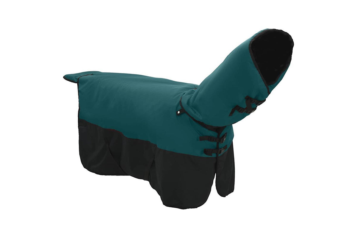 Vidaxl Horse Blanket Dark Green And Black 125 Cm Polyester-3