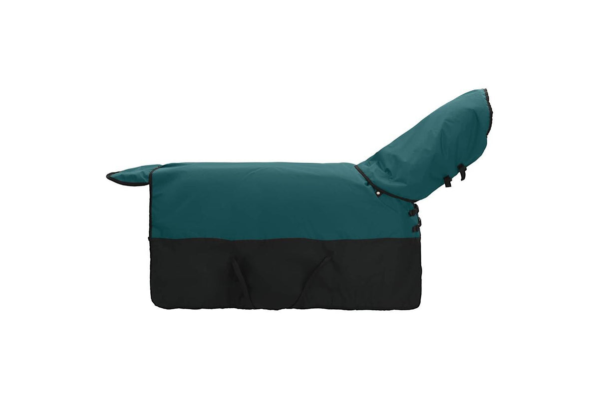 Vidaxl Horse Blanket Dark Green And Black 125 Cm Polyester-4
