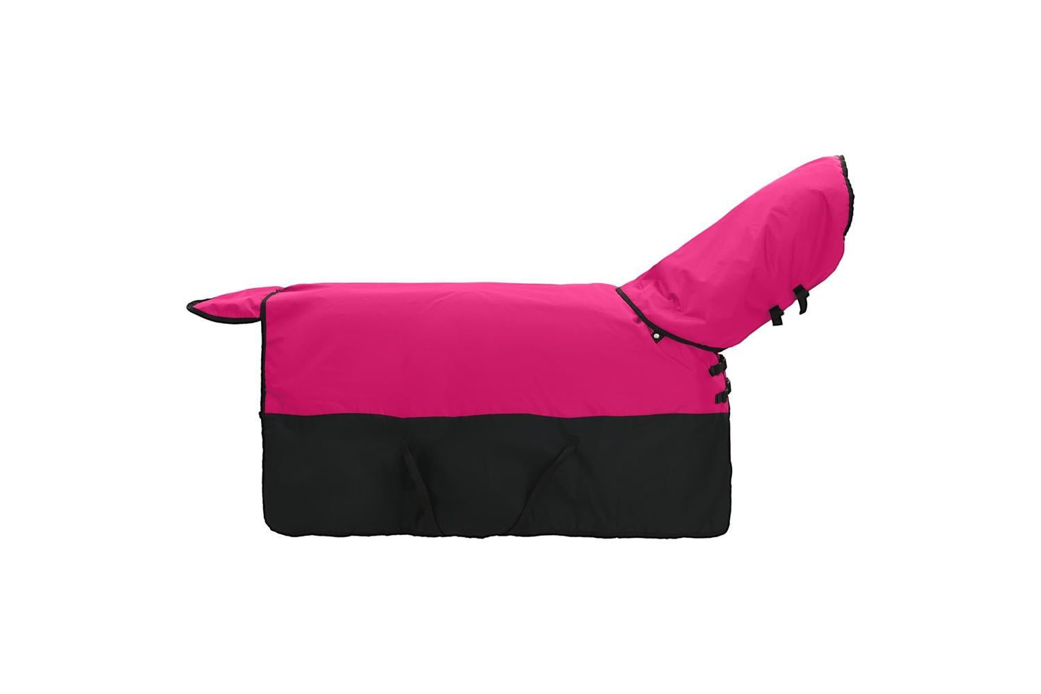 Vidaxl Horse Blanket Pink And Black 75 Cm Polyester-4
