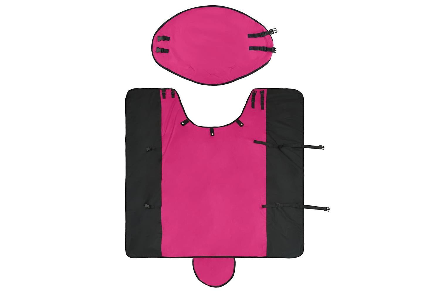 Vidaxl Horse Blanket Pink And Black 105 Cm Polyester-6