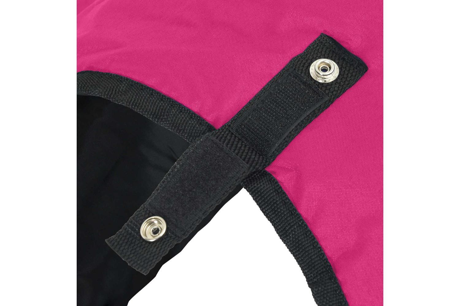 Vidaxl Horse Blanket Pink And Black 165 Cm Polyester-8