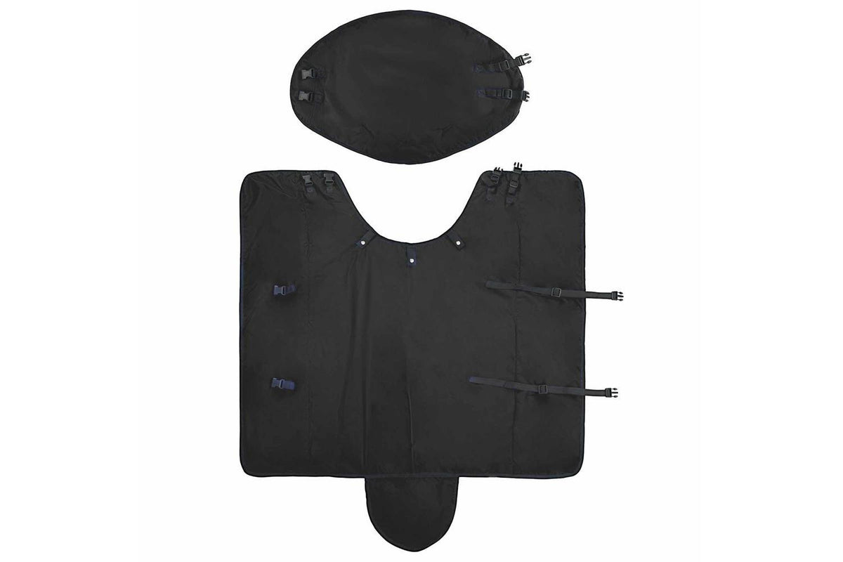 Vidaxl Horse Blanket Full Black 75 Cm Polyester-6