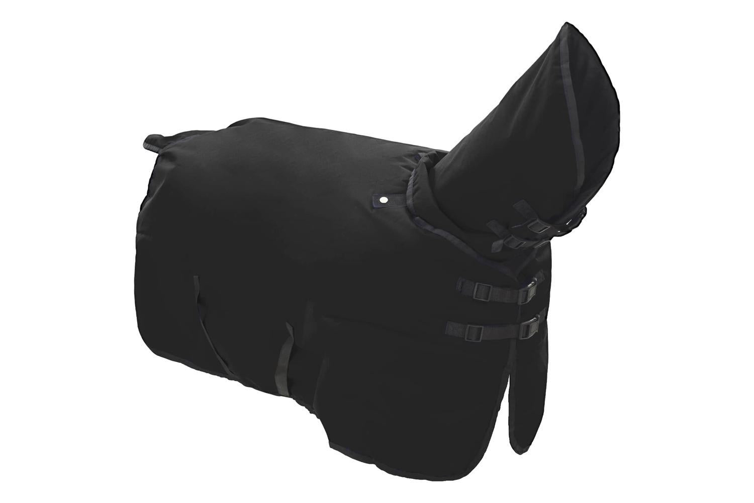 Vidaxl Horse Blanket Full Black 125 Cm Polyester-3