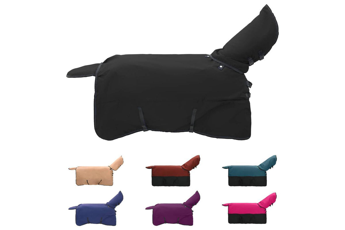 Vidaxl Horse Blanket Full Black 145 Cm Polyester-2