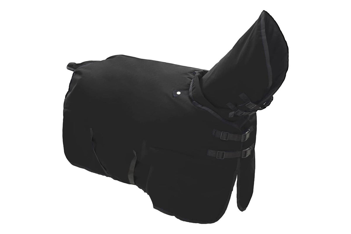 Vidaxl Horse Blanket Full Black 145 Cm Polyester-3