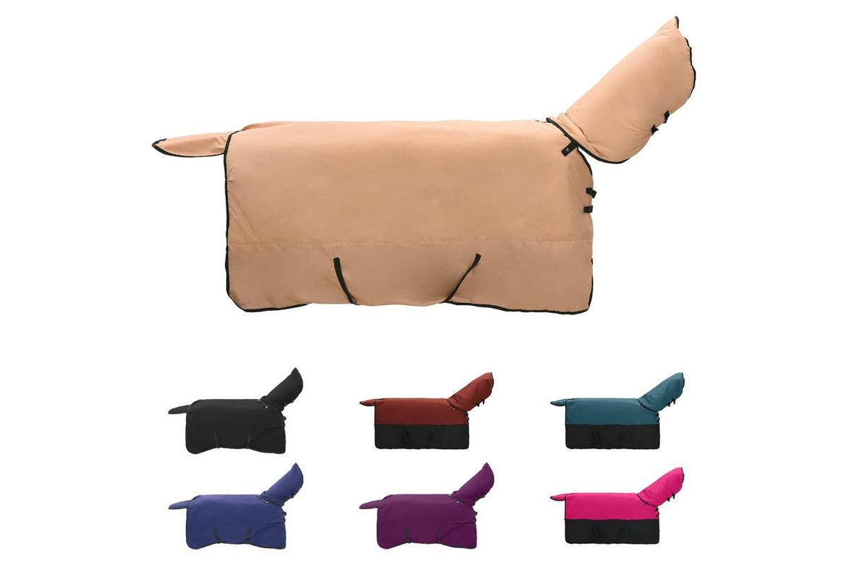 Vidaxl Horse Blanket Cappuccino 125 Cm Polyester