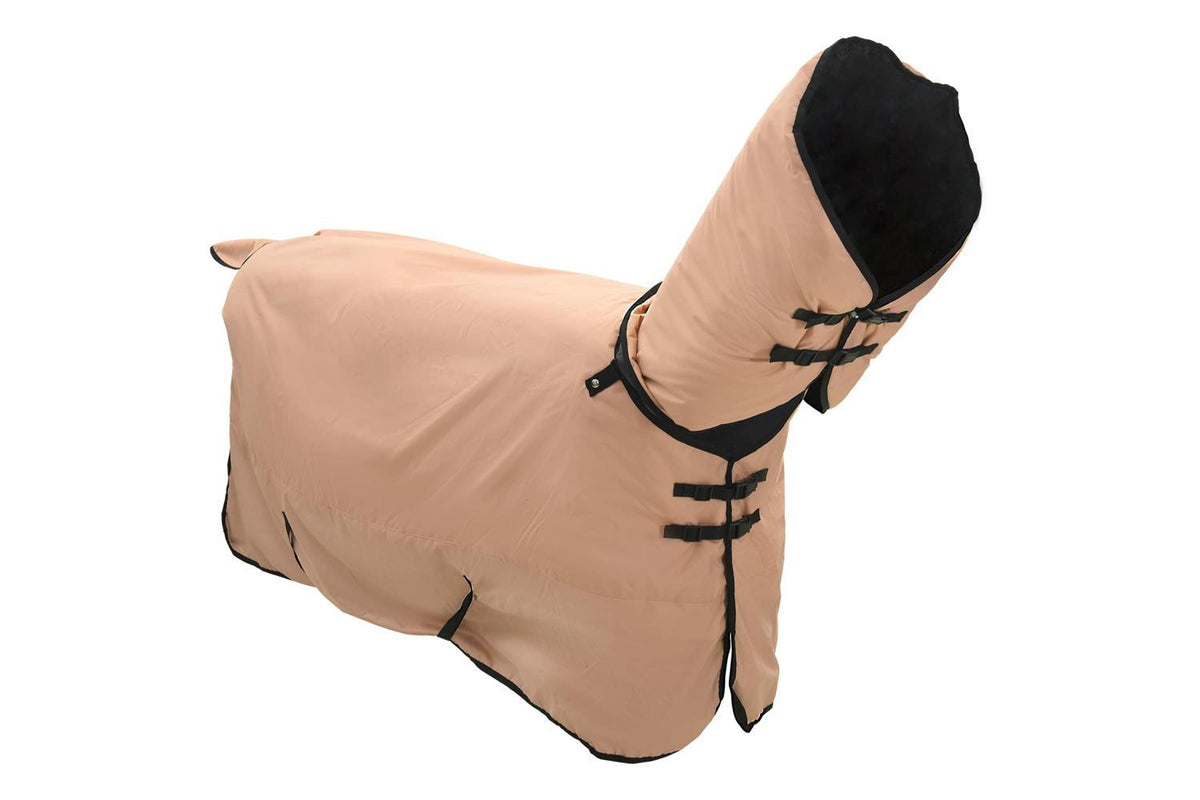 Vidaxl Horse Blanket Cappuccino 125 Cm Polyester-3
