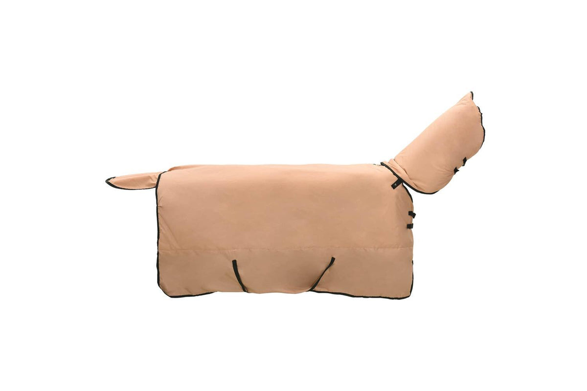 Vidaxl Horse Blanket Cappuccino 125 Cm Polyester-4